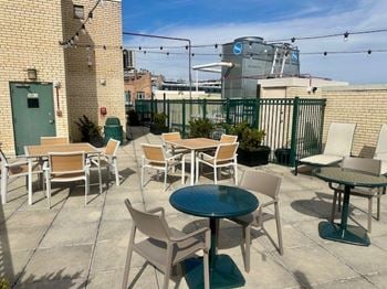 Patio with table and chairs